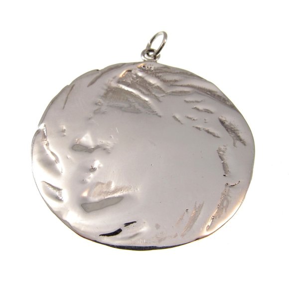 Handcrafted Solid 925 Sterling Silver Large Indian Chief with Headdress Pendant - Picture 6 of 6